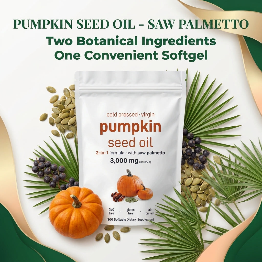 Pumpkin Seed Oil + Saw Palmetto Softgels