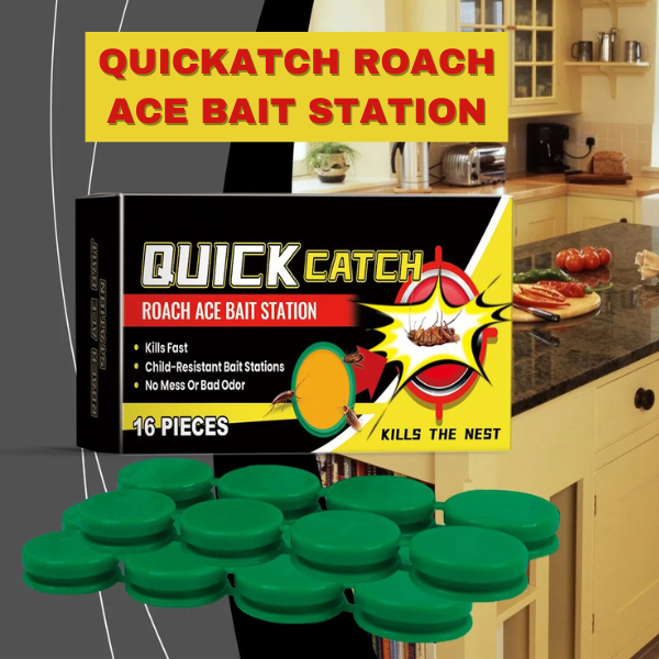 Quickatch™ Roach Ace Bait Station - BUY 1 GET 1 FREE