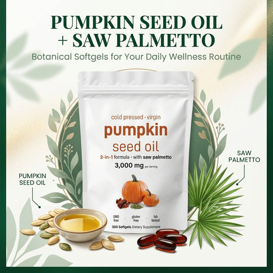 Pumpkin Seed Oil + Saw Palmetto Softgels