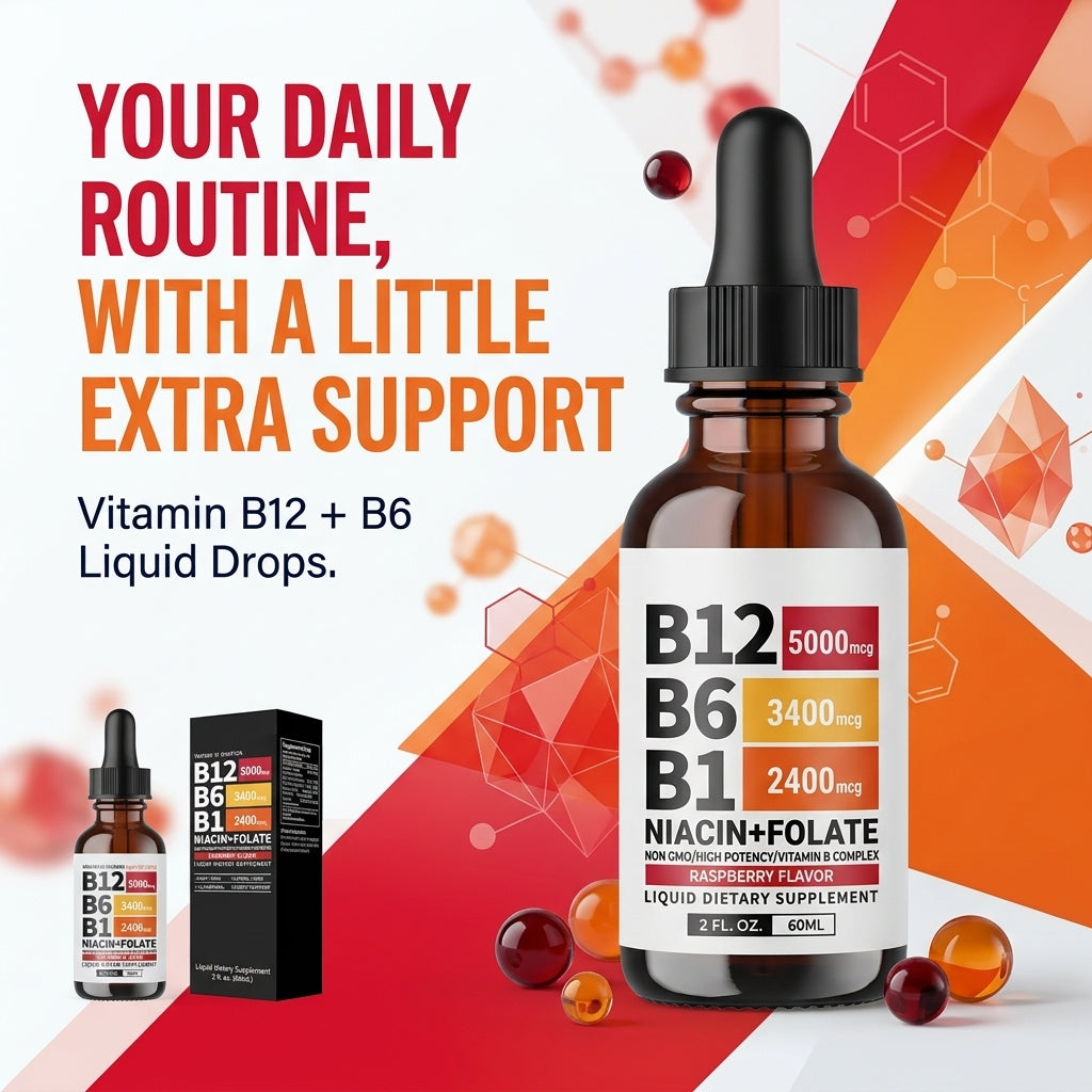 Vitamin B12 and B6 Liquid Drops
