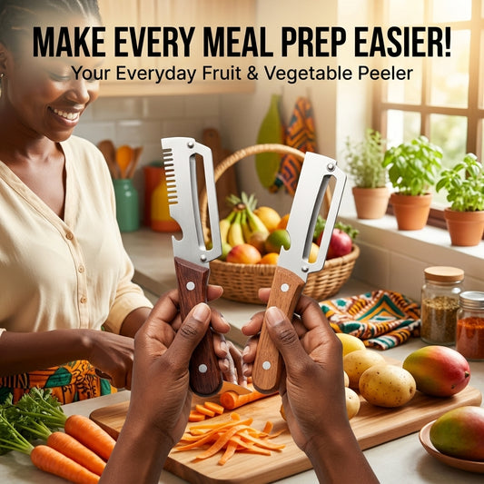 2-in-1 Stainless Steel Vegetable & Fruit Peeler