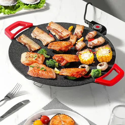 Non-stick electric grill pan
